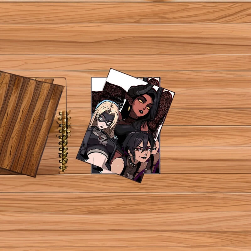 Dark Femme Villains Trio Sticker