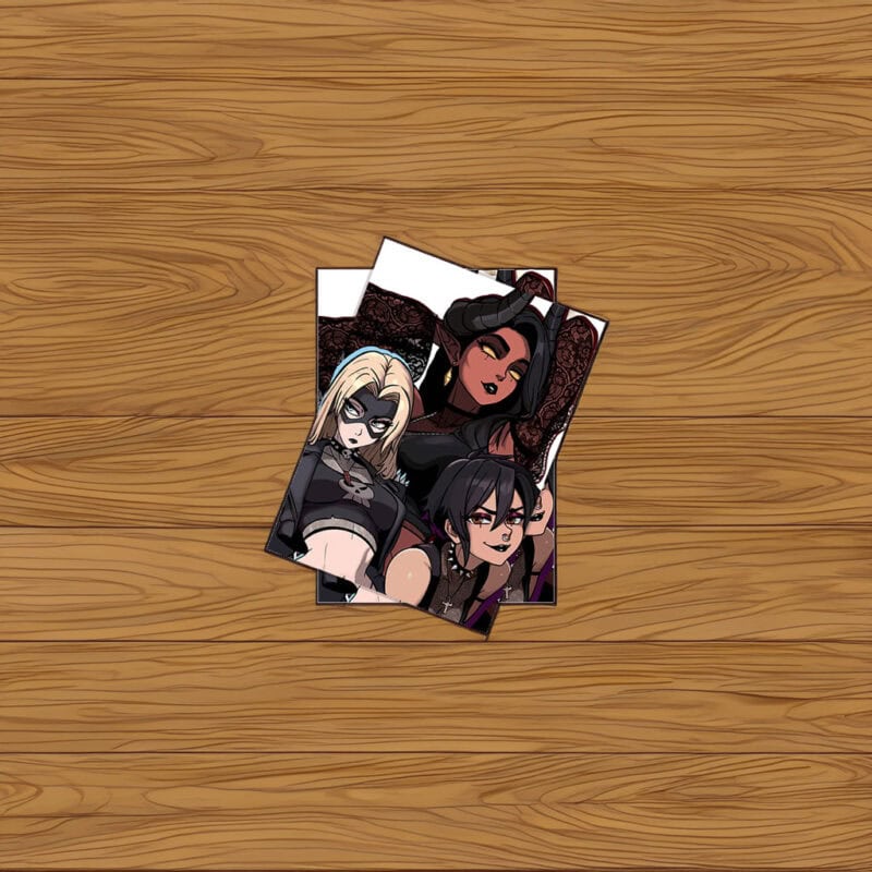 Dark Femme Villains Trio Sticker