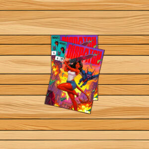 Demon Hunt Action Comic Cover Sticker