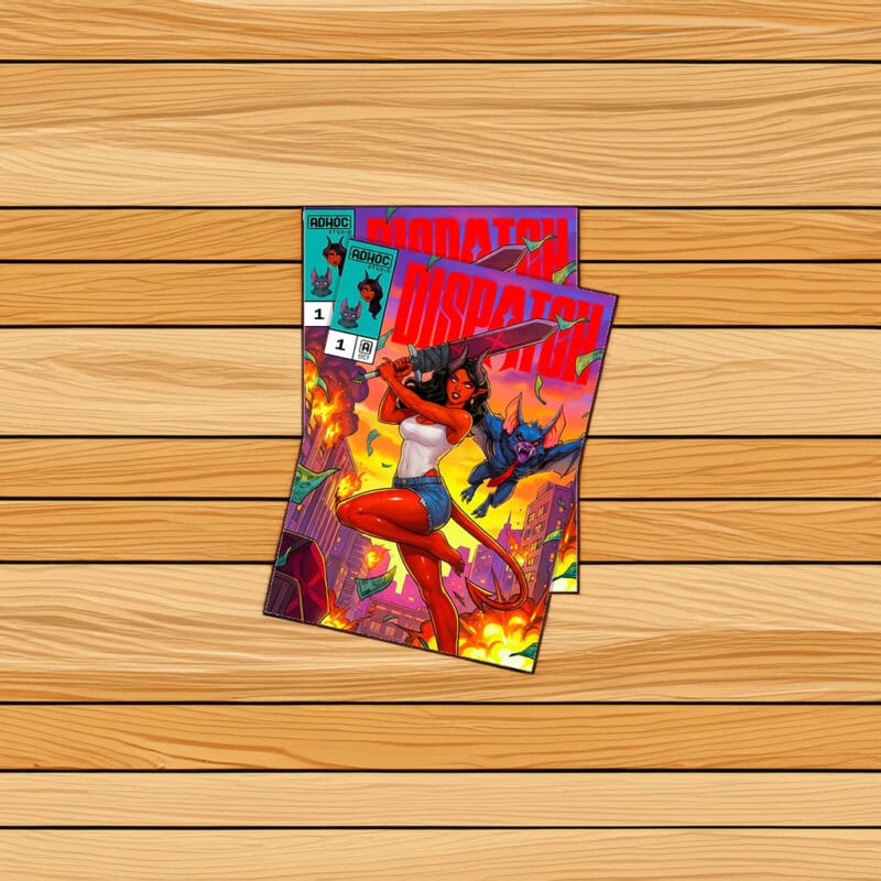 Demon Hunt Action Comic Cover Sticker