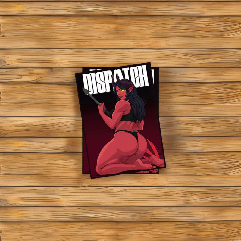 Dispatch Backstab Demon Pin-Up Sticker