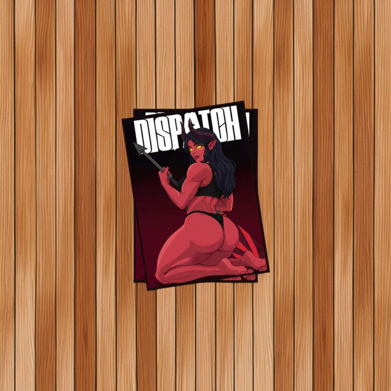 Dispatch Backstab Demon Pin-Up Sticker