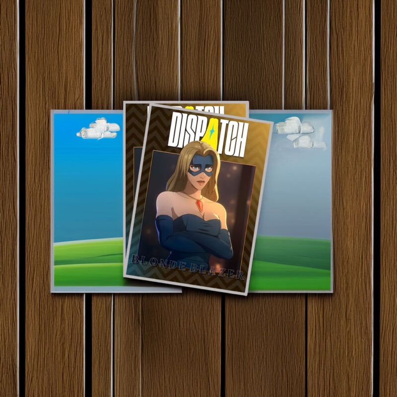 Dispatch Blonde Blazer Portrait Sticker