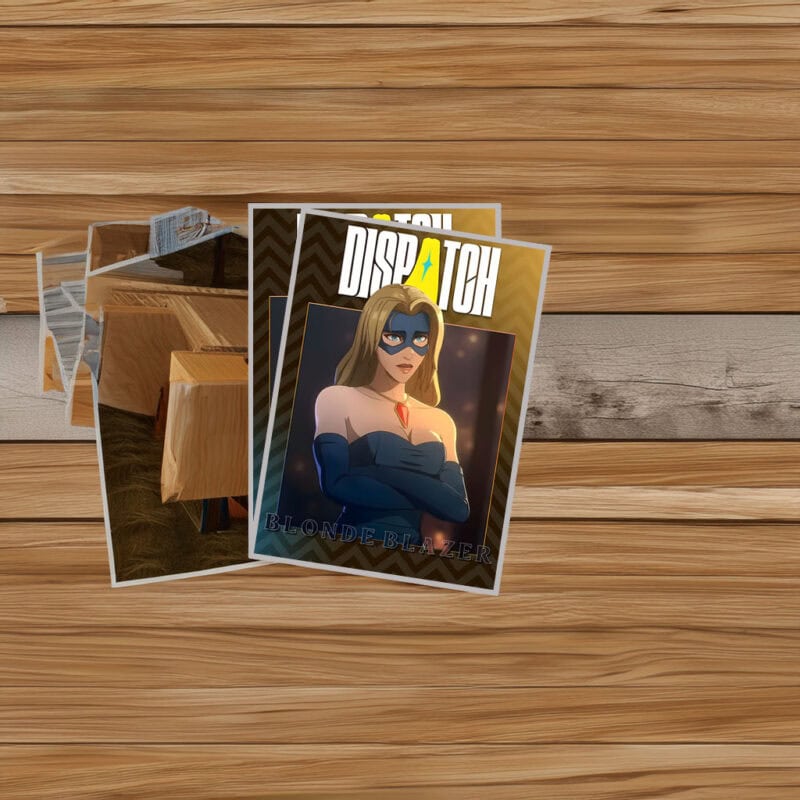 Dispatch Blonde Blazer Portrait Sticker