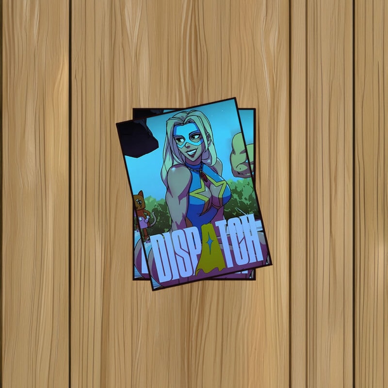 Dispatch Bold Heroine Smile Sticker