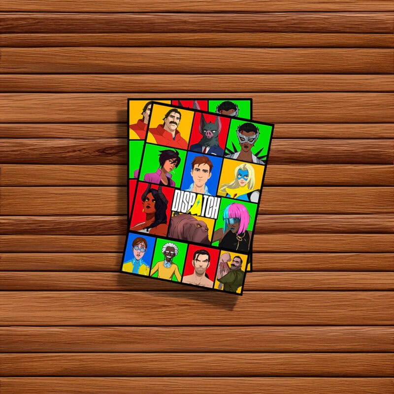 Dispatch Character Grid Sticker