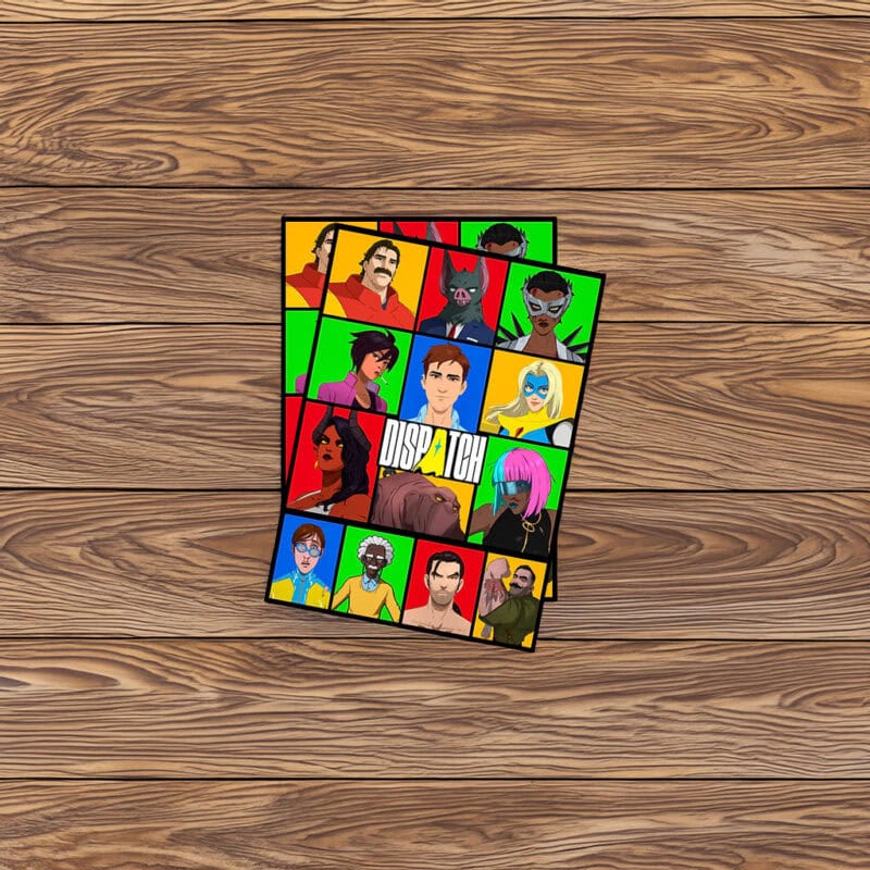 Dispatch Character Grid Sticker