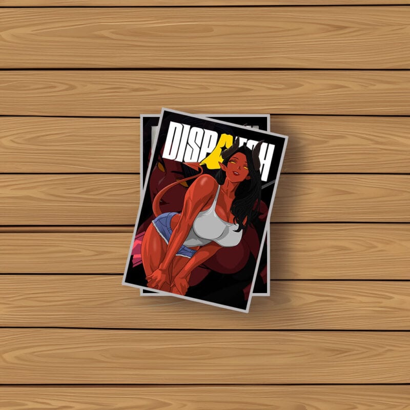 Dispatch Devil Pin-Up Temptress Sticker