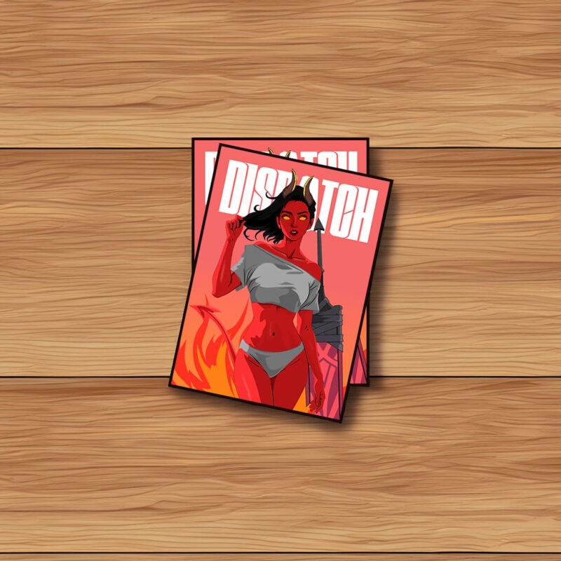 Dispatch Fireborn Rebel Demon Sticker