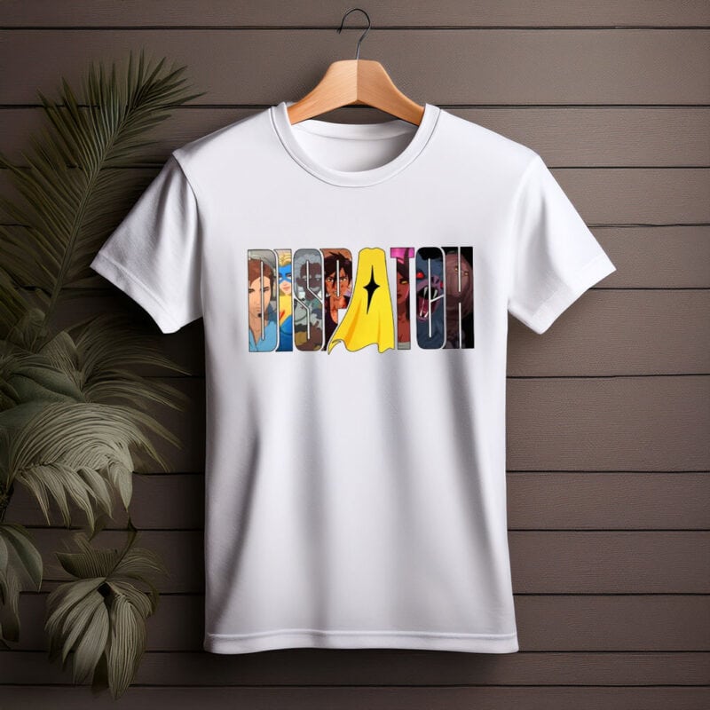 Dispatch Game Anime Lettering Tee