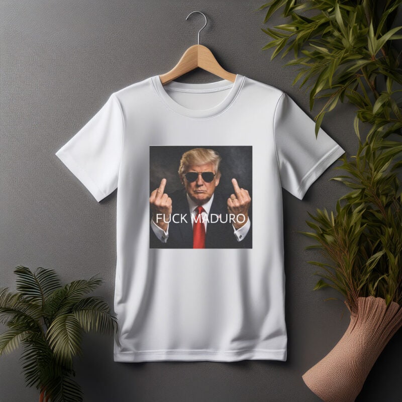 “Fuck Maduro Donald Trump Middle Finger Tee”