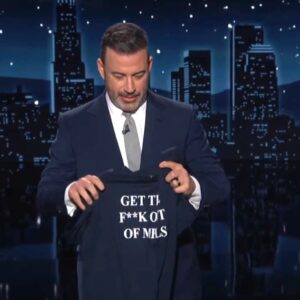 Jimmy Kimmel: Get the f*ck out of MPLS shirt