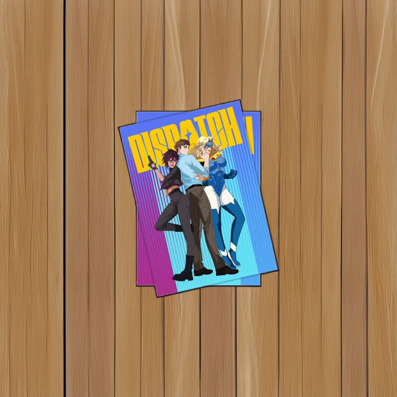 Power Trio Retro Comic Team Sticker