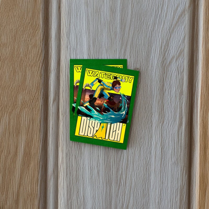 Waterboy Surf Hero Action Sticker