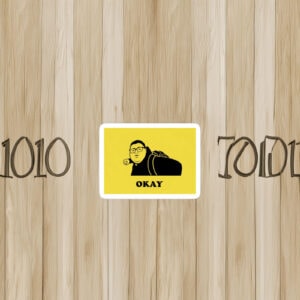 Okay Punch Funny Bubble-Free Stickers