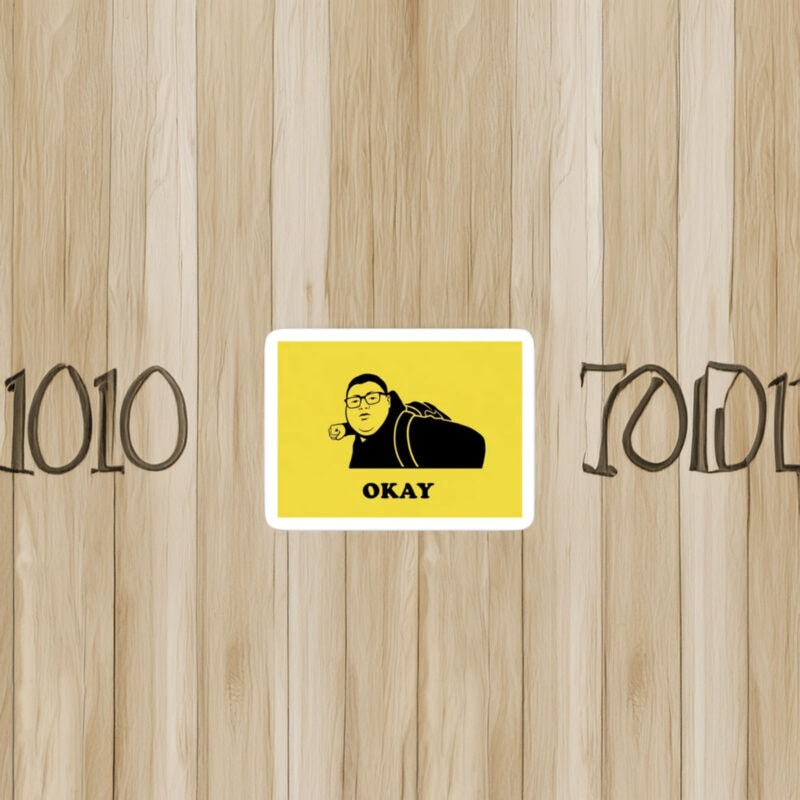 Okay Punch Funny Bubble-Free Stickers