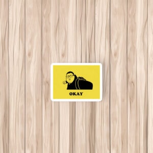 Okay Punch Funny Bubble-Free Stickers