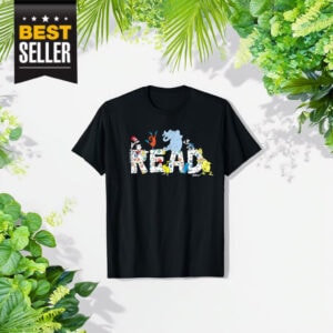 Dr. Seuss Characters Read Design T-Shirt