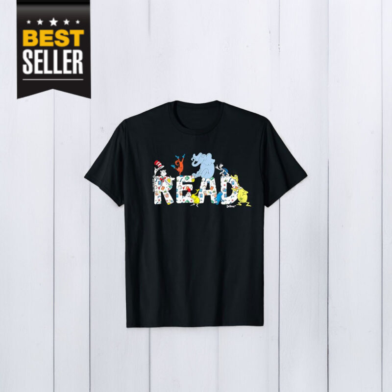 Dr. Seuss Characters Read Design T-Shirt