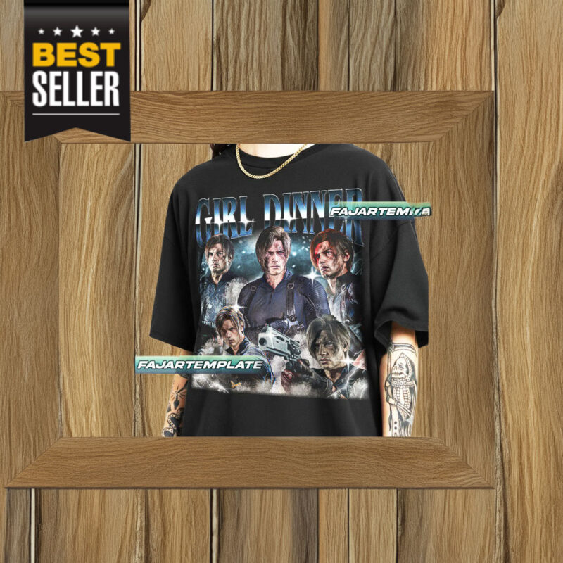 Leon Kennedy, Girl Dinner Resident Evil Vintage T-Shirt