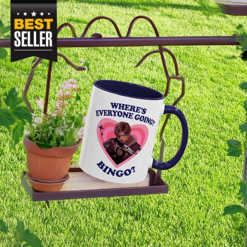Leon Kennedy Where's Everyone Going Bingo Mug