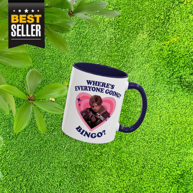 Leon Kennedy Where's Everyone Going Bingo Mug