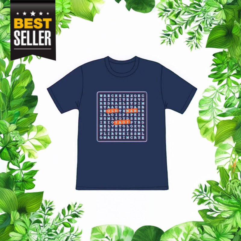 Old Man Yaoi Word Search Tee T-Shirt