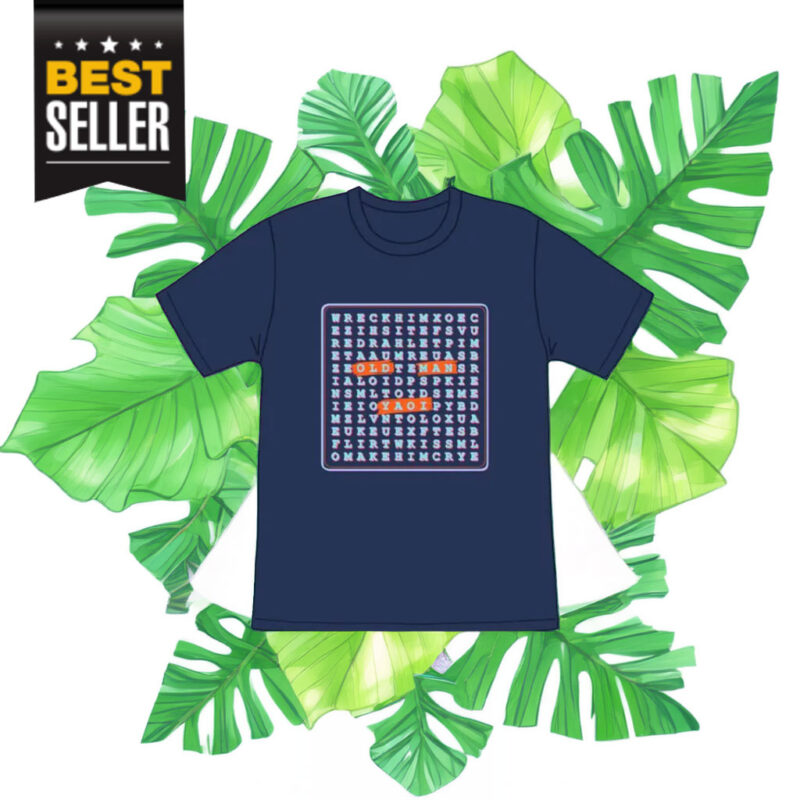 Old Man Yaoi Word Search Tee T-Shirt