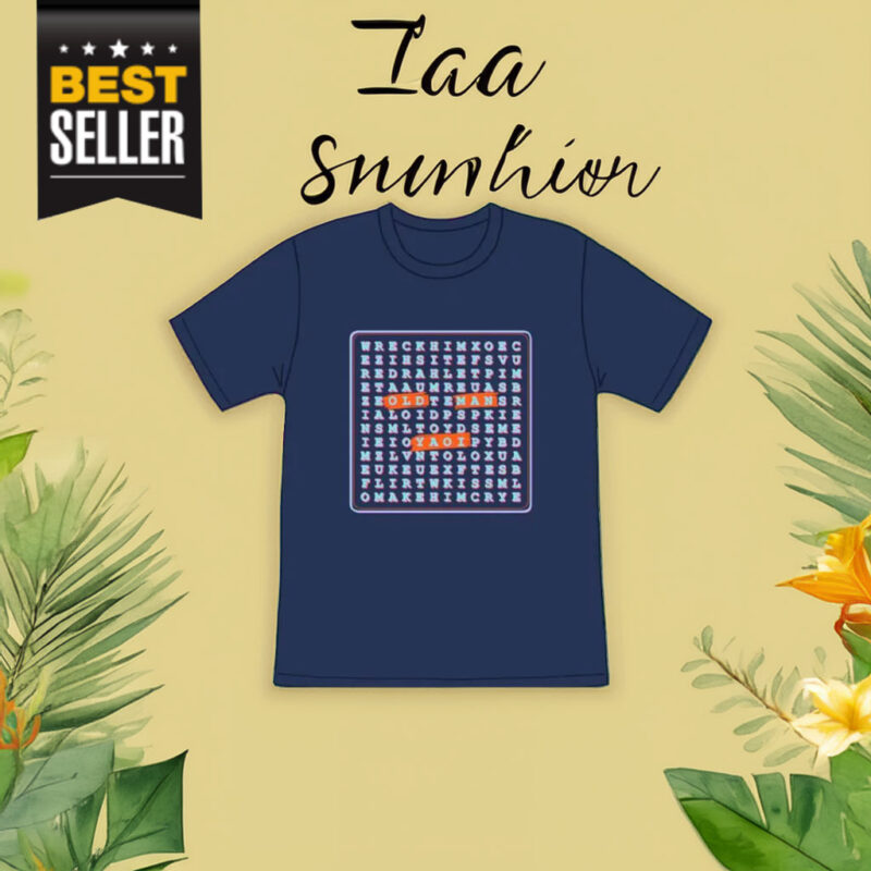 Old Man Yaoi Word Search Tee T-Shirt