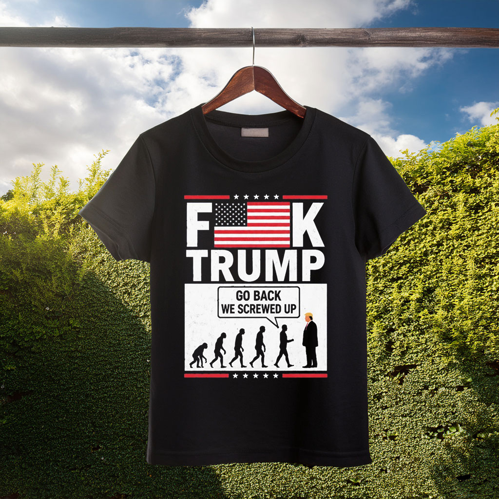 Stephen Colbert “FK Trump Go Back We Screwed Up” T-Shirt