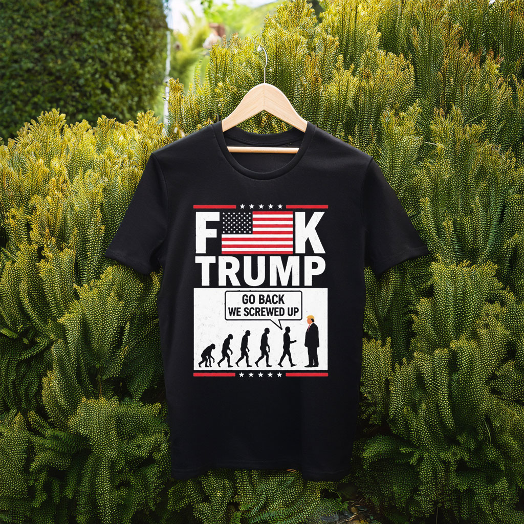 Stephen Colbert “FK Trump Go Back We Screwed Up” T-Shirt
