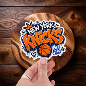 New York Knicks Graffiti Sticker – Basketball Fan Sticker