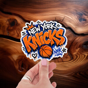 New York Knicks Graffiti Sticker – Basketball Fan Sticker