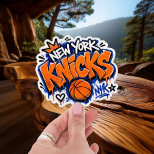 New York Knicks Graffiti Sticker – Basketball Fan Sticker