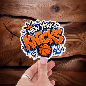 New York Knicks Graffiti Sticker – Basketball Fan Sticker