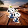 New York Knicks Snoopy Basketball Fan Sticker