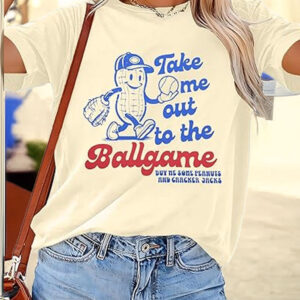 ALLTB Baseball Shirts for Women – Funny Baseball Mom Ballgame Graphic T-Shirt