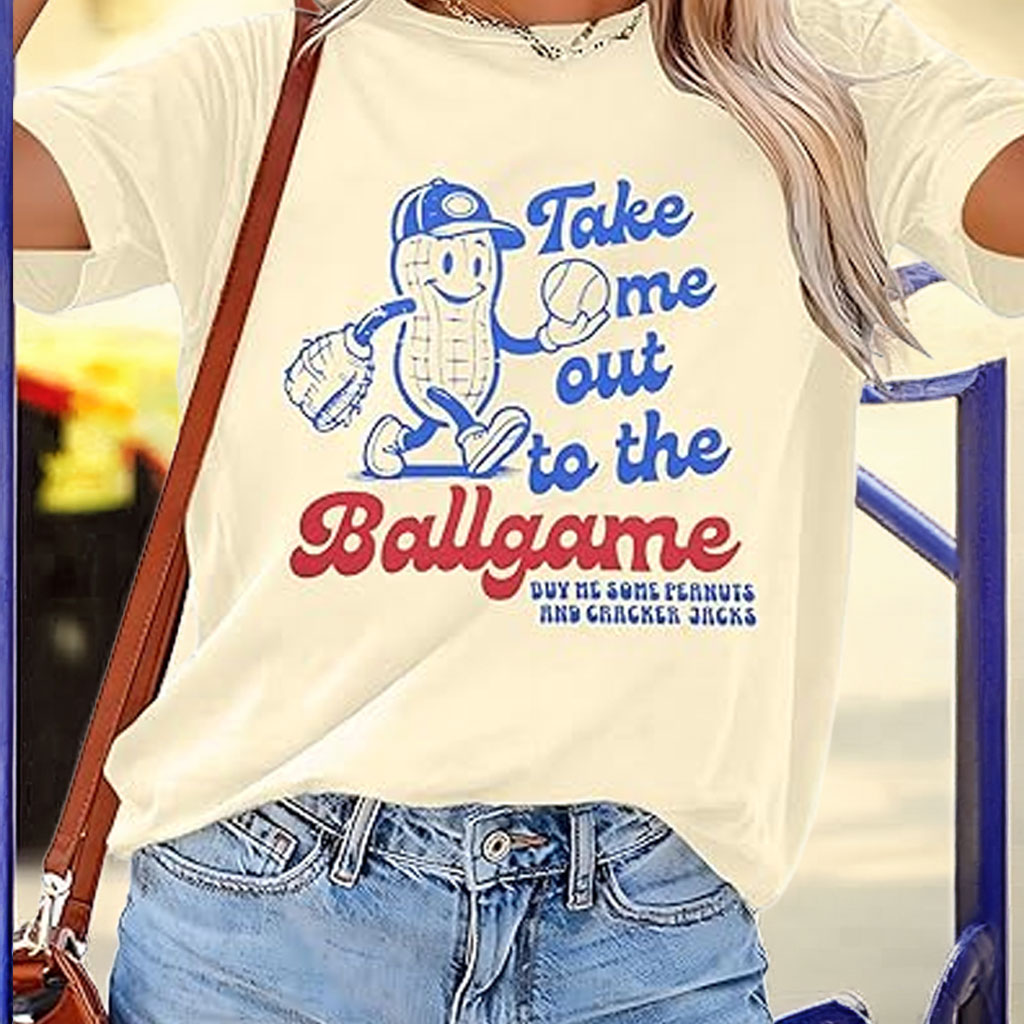 ALLTB Baseball Shirts for Women – Funny Baseball Mom Ballgame Graphic T-Shirt