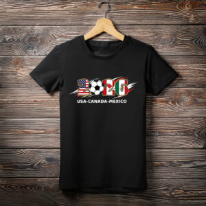 AMWIPE Soccer Cup 2026 Shirt for Women – USA Football Match Jersey Tee
