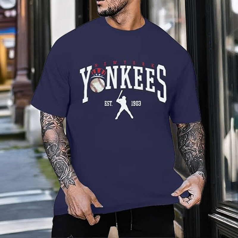 BANGELY Baseball Shirts for Men – Vintage Game Day Baseball Fan Graphic T-Shirt