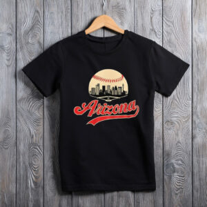 Baseball Fan Cityscape T-Shirt with Urban Skyline
