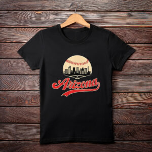 Baseball Fan Cityscape T-Shirt with Urban Skyline