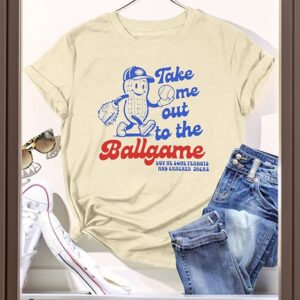 Baseball Shirt for Women – Baseball Mom Take Me Out to the Ballgame T-Shirt