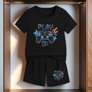 Cakaner Tween Boys Summer Clothes 2-Piece Short Sleeve Graphic T-Shirt Set