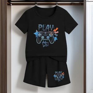 Cakaner Tween Boys Summer Clothes 2-Piece Short Sleeve Graphic T-Shirt Set