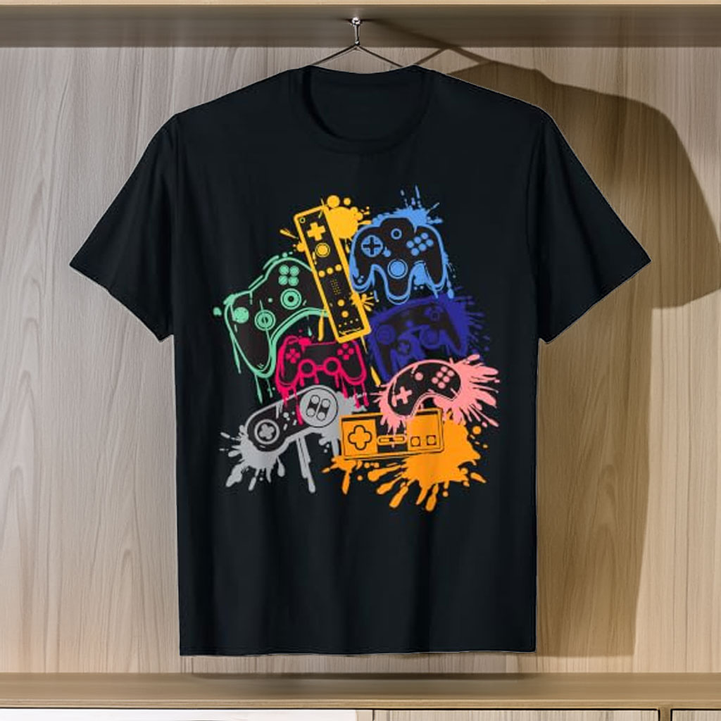 Control All The Things Video Game Controller T-Shirt Small