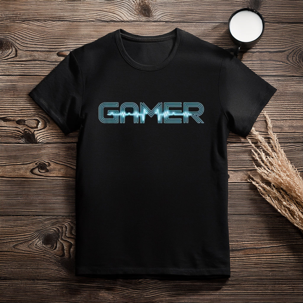 Cool Gamer Heartbeat Video Games T-Shirt