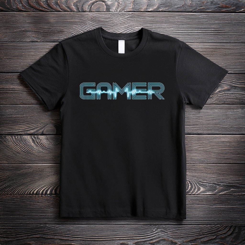 Cool Gamer Heartbeat Video Games T-Shirt
