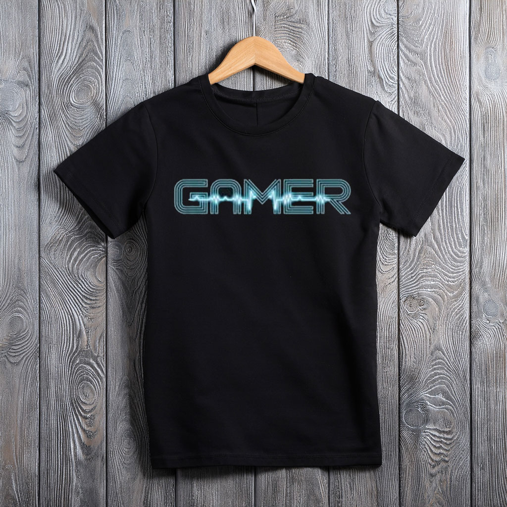 Cool Gamer Heartbeat Video Games T-Shirt