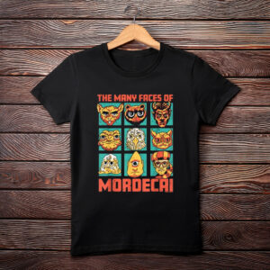 DCC Many Faces of Mordecai Grid Funny Gamer Series Book T-Shirt